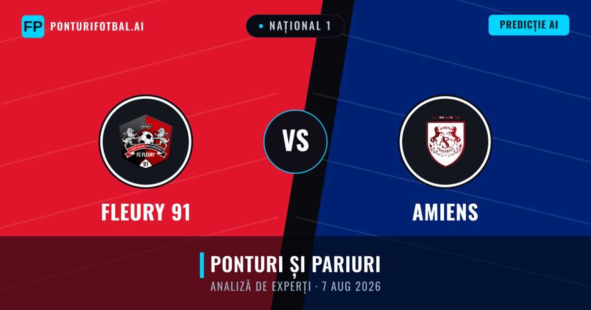 Fleury 91 vs Amiens — pronostic și avancronică meci