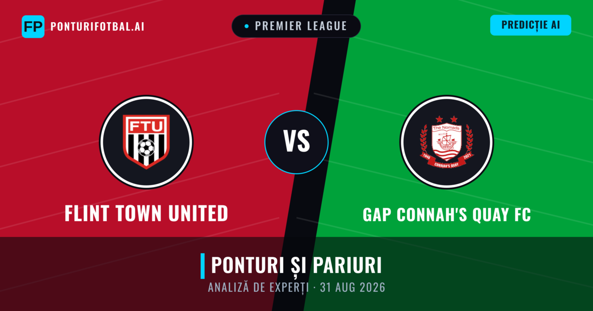 Flint Town United vs GAP Connah's Quay FC — pronostic și avancronică meci