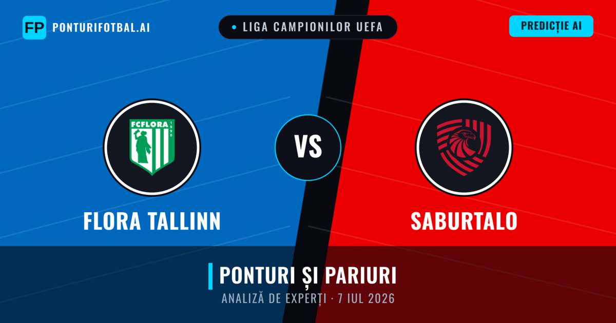 Flora Tallinn vs Saburtalo — pronostic și avancronică meci