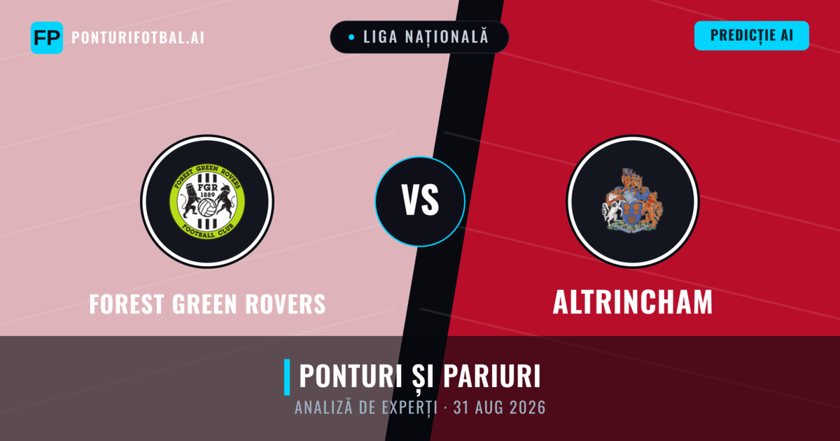 Forest Green Rovers vs Altrincham — pronostic și avancronică meci