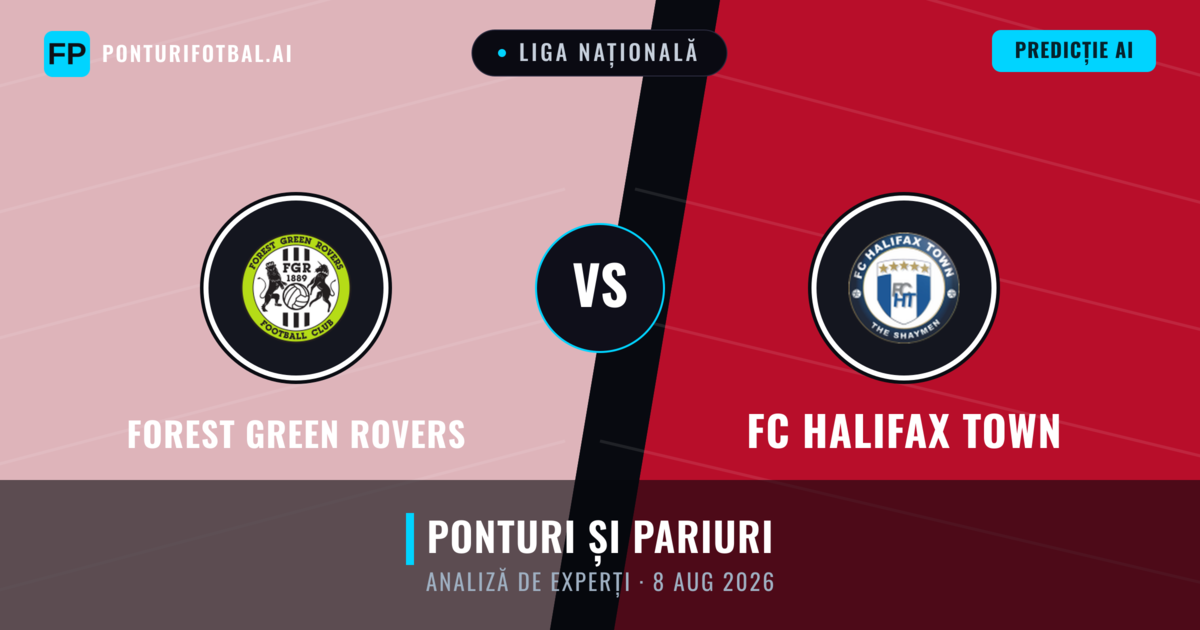 Forest Green Rovers vs FC Halifax Town — pronostic și avancronică meci