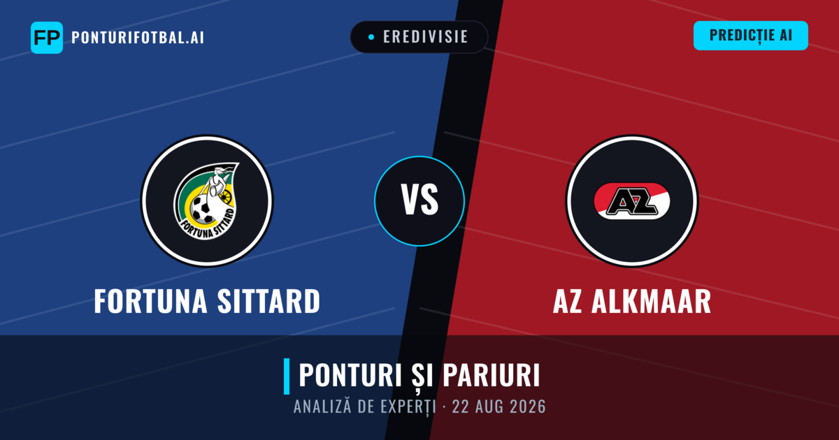 Fortuna Sittard vs AZ Alkmaar — pronostic și avancronică meci