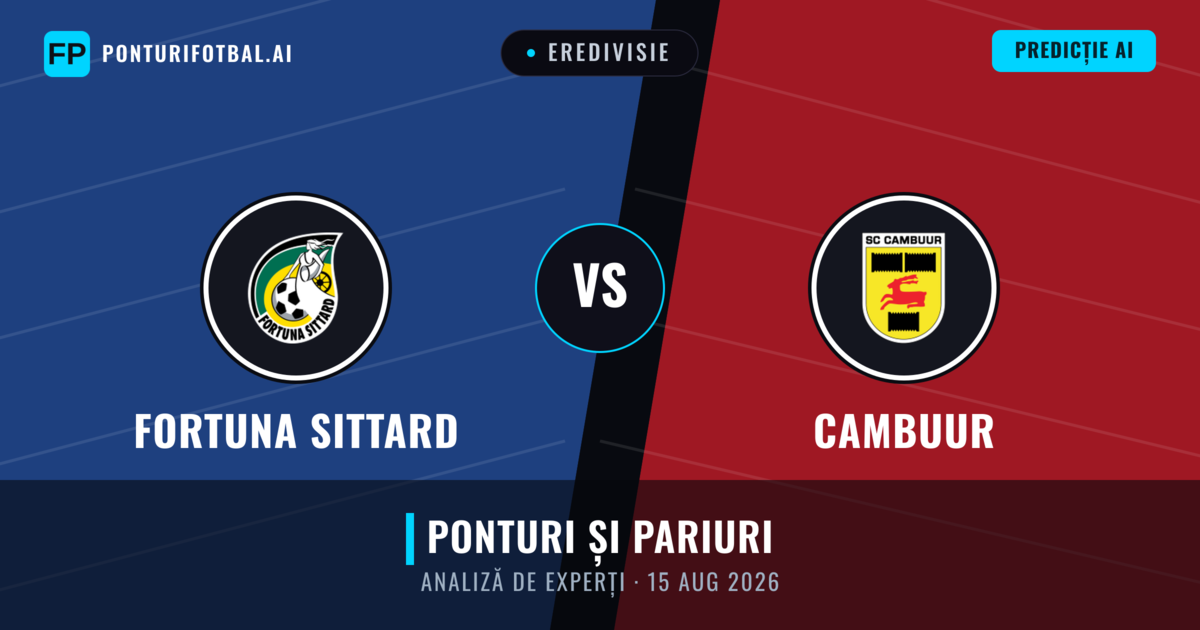 Fortuna Sittard vs Cambuur — pronostic și avancronică meci