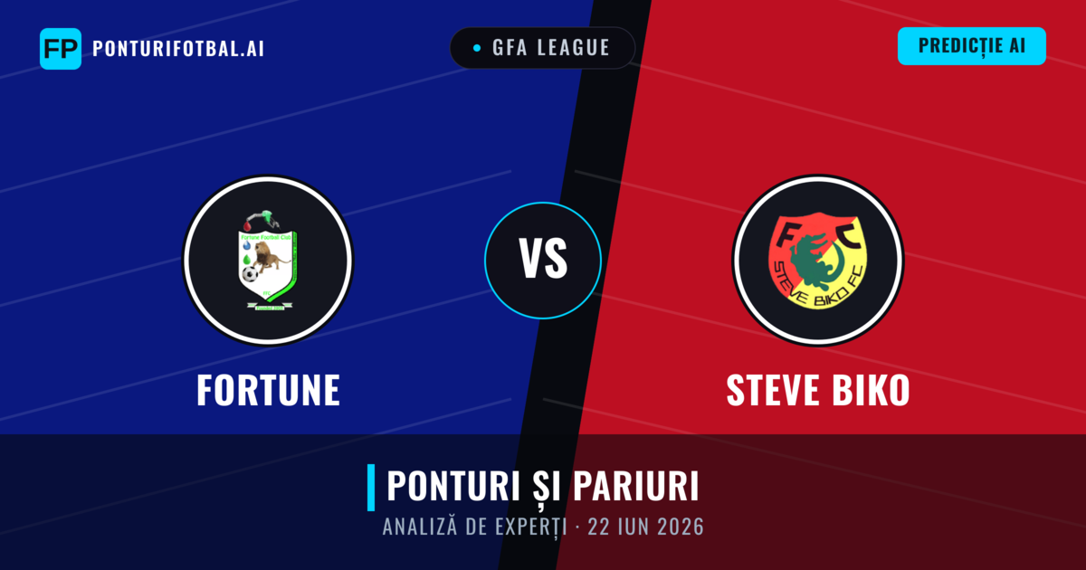 Fortune vs Steve Biko — pronostic și avancronică meci
