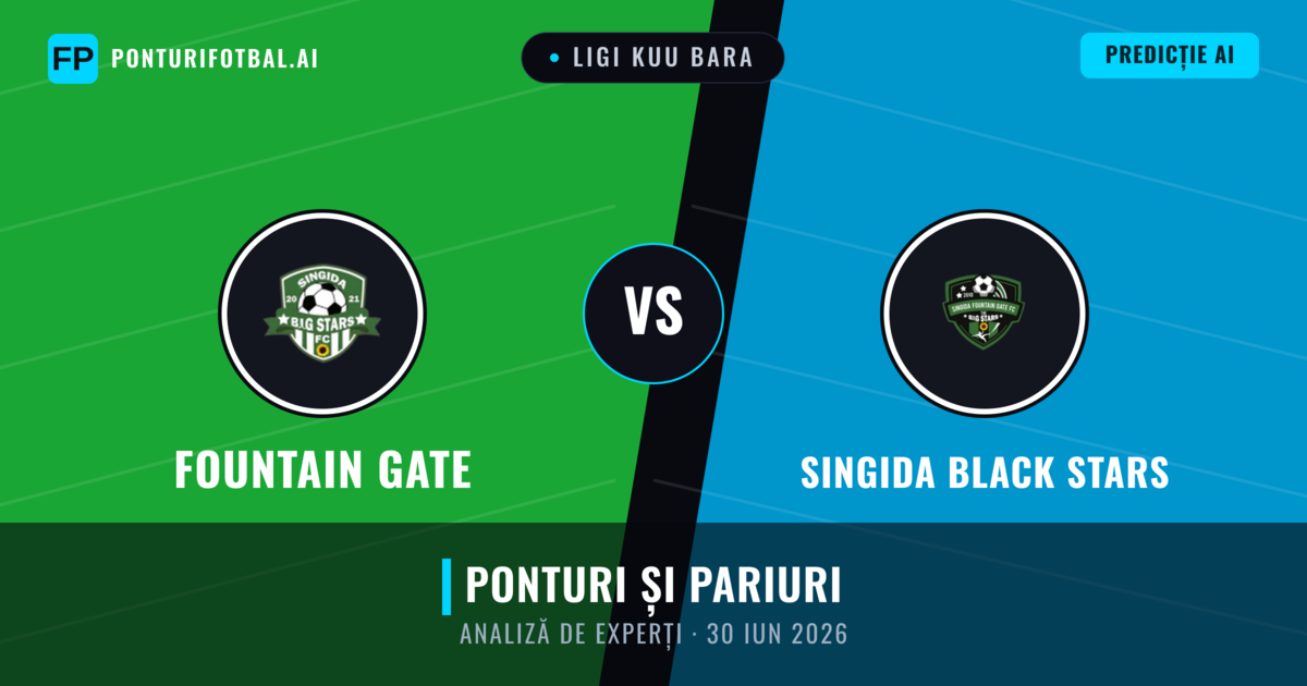 Fountain Gate vs Singida Black Stars — pronostic și avancronică meci