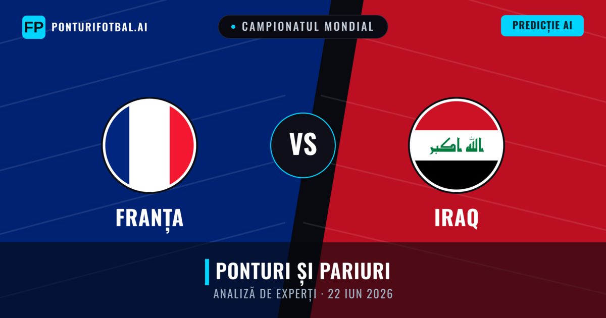 Franța vs Iraq — pronostic și avancronică meci