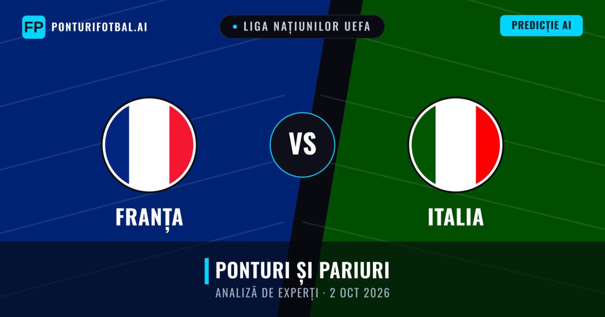 Franța vs Italia — pronostic și avancronică meci