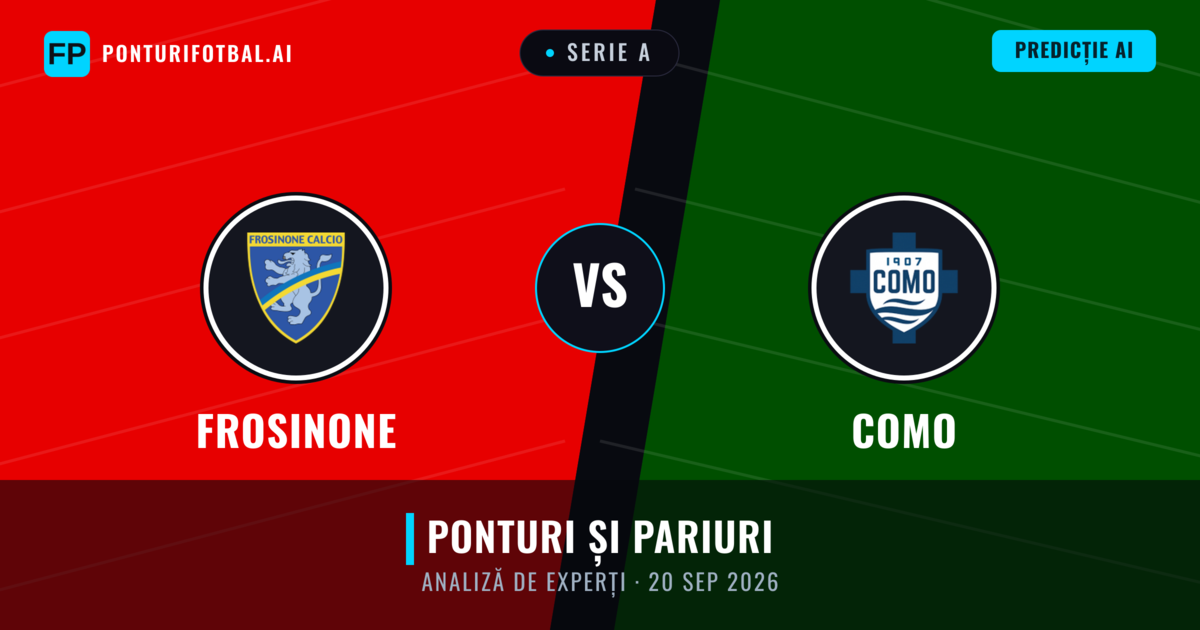 Frosinone vs Como — pronostic și avancronică meci