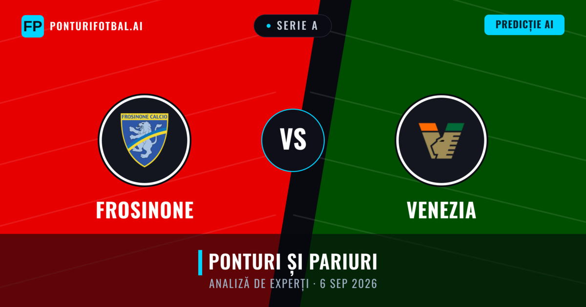 Frosinone vs Venezia — pronostic și avancronică meci