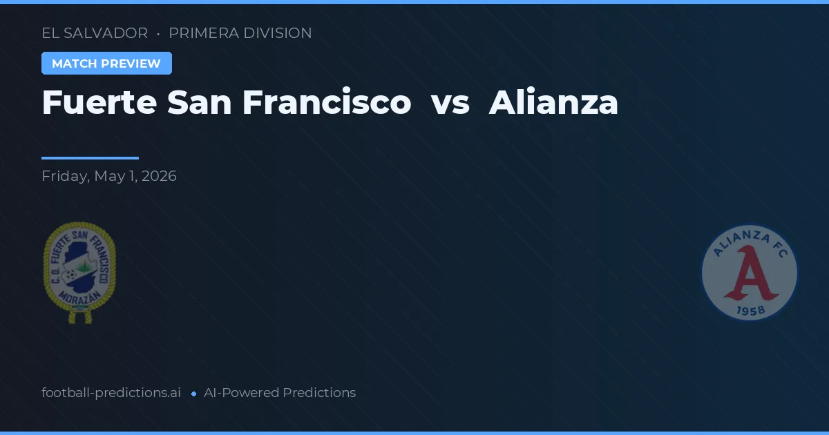 Fuerte San Francisco vs Alianza — pronostic și avancronică meci