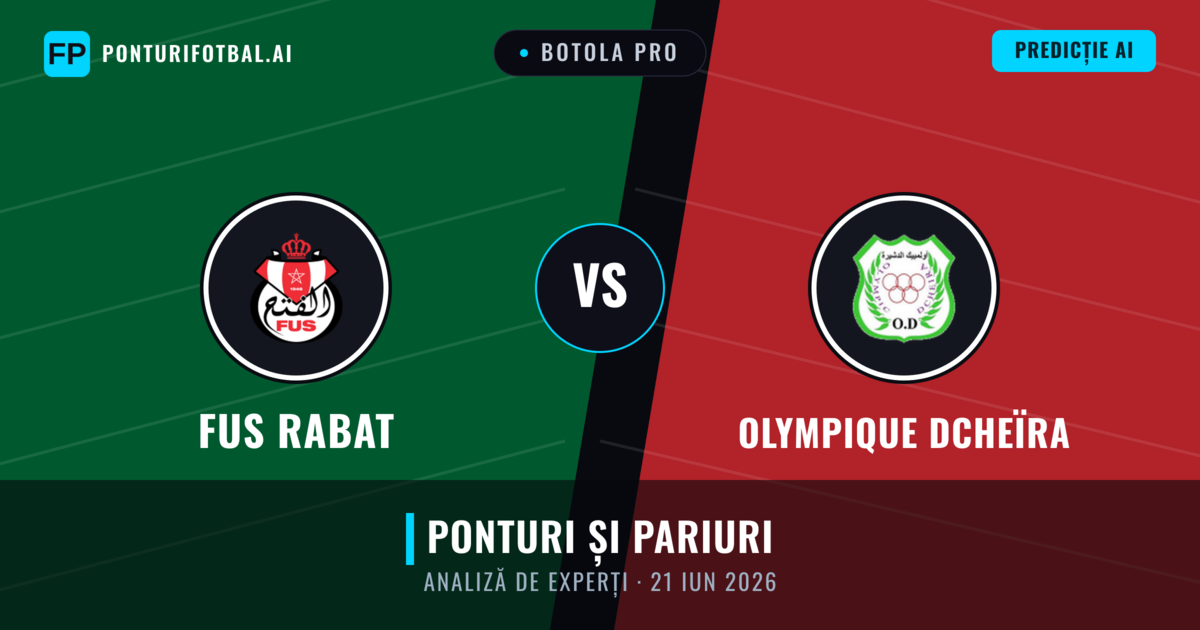 FUS Rabat vs Olympique Dcheïra — pronostic și avancronică meci