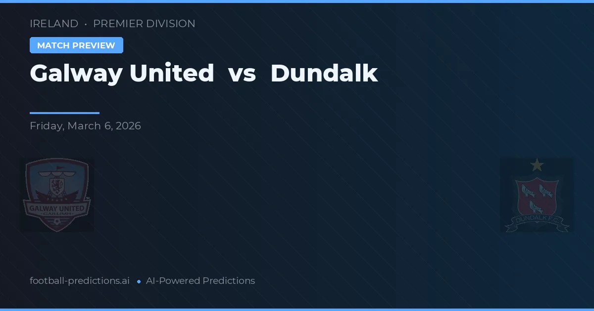 Galway United vs Dundalk — pronostic și avancronică meci
