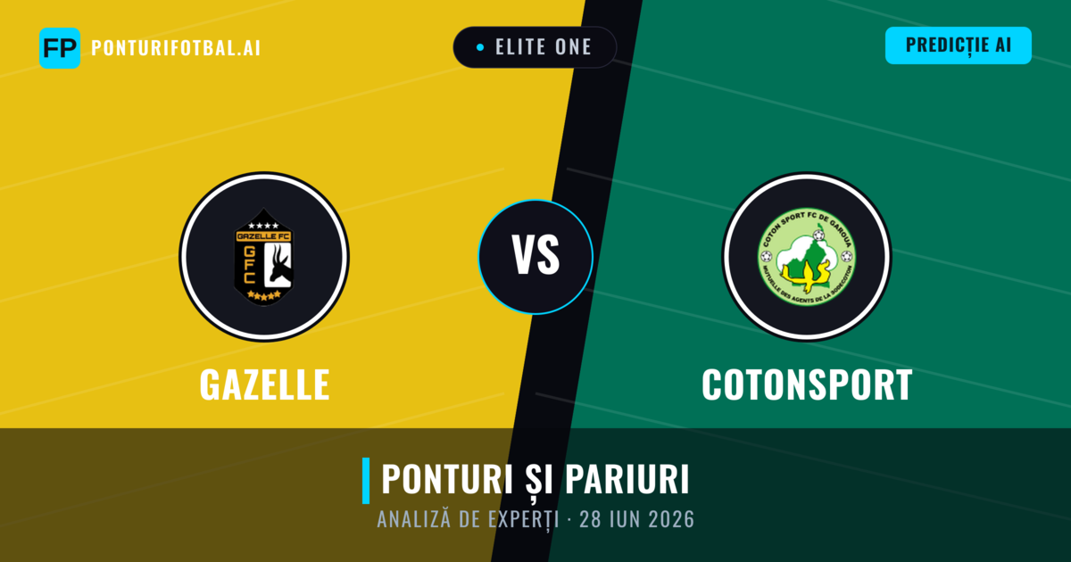Gazelle vs Cotonsport — pronostic și avancronică meci