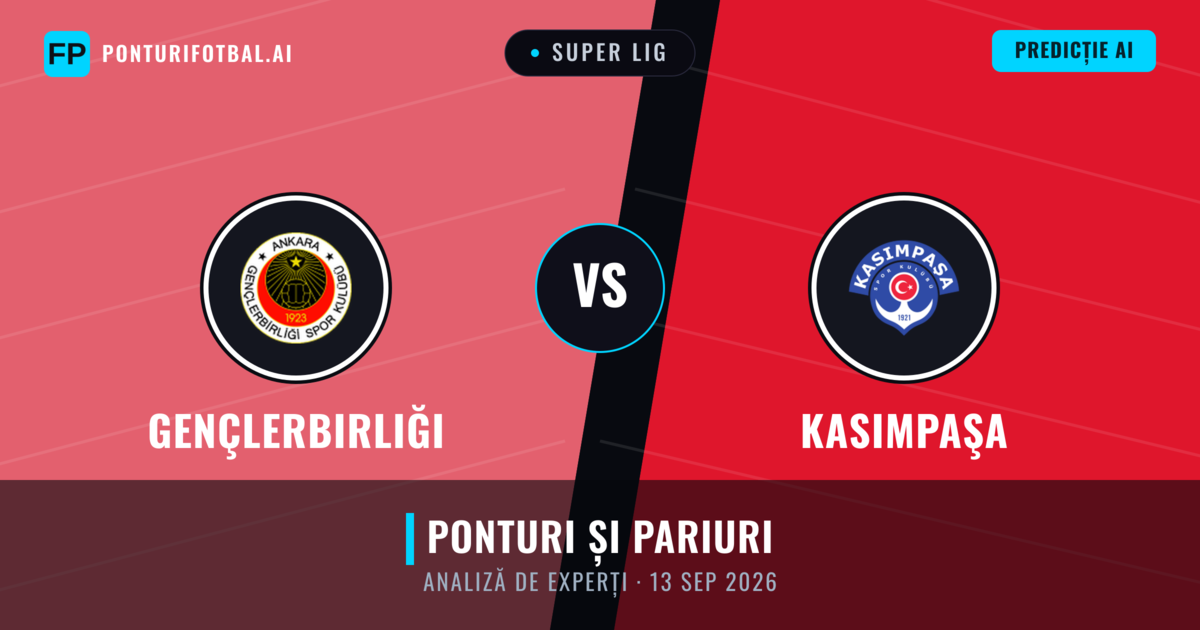 Gençlerbirliği vs Kasımpaşa — pronostic și avancronică meci