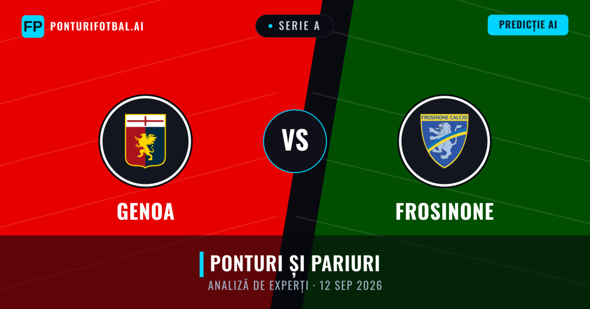 Genoa vs Frosinone — pronostic și avancronică meci