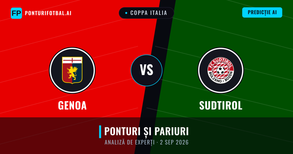 Genoa vs Sudtirol — pronostic și avancronică meci