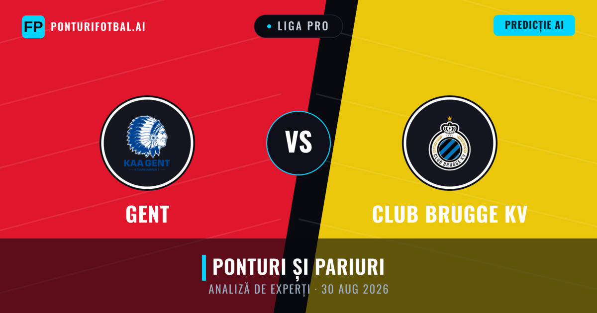 Gent vs Club Brugge KV — pronostic și avancronică meci