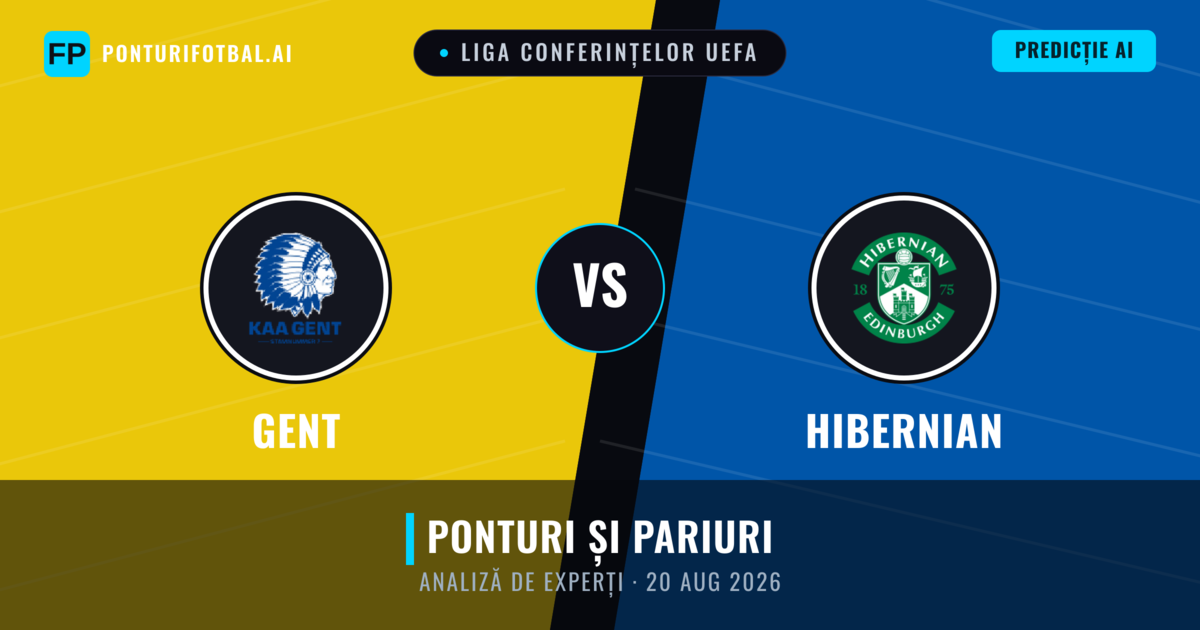 Gent vs Hibernian — pronostic și avancronică meci