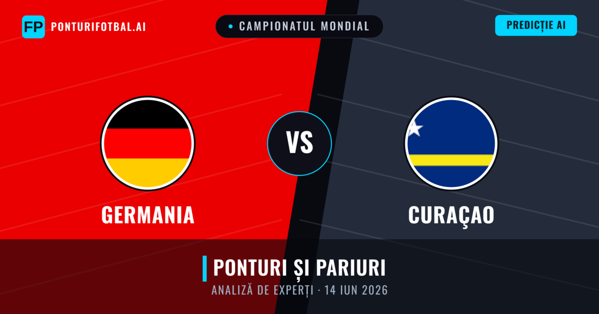 Germania vs Curaçao — pronostic și avancronică meci