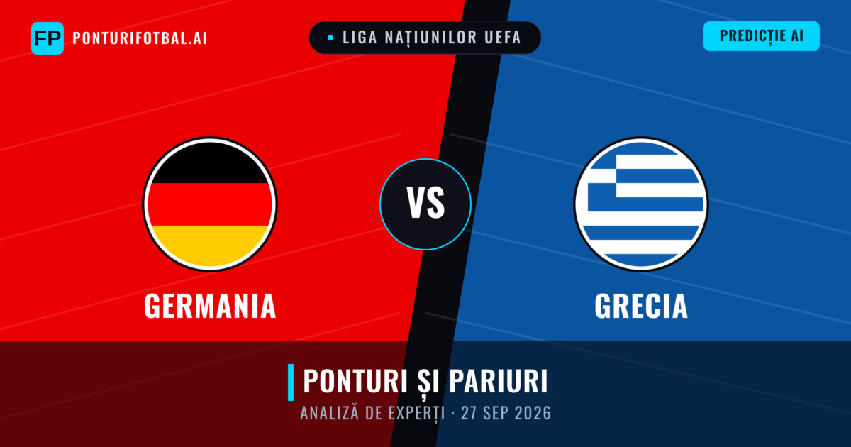 Germania vs Grecia — pronostic și avancronică meci