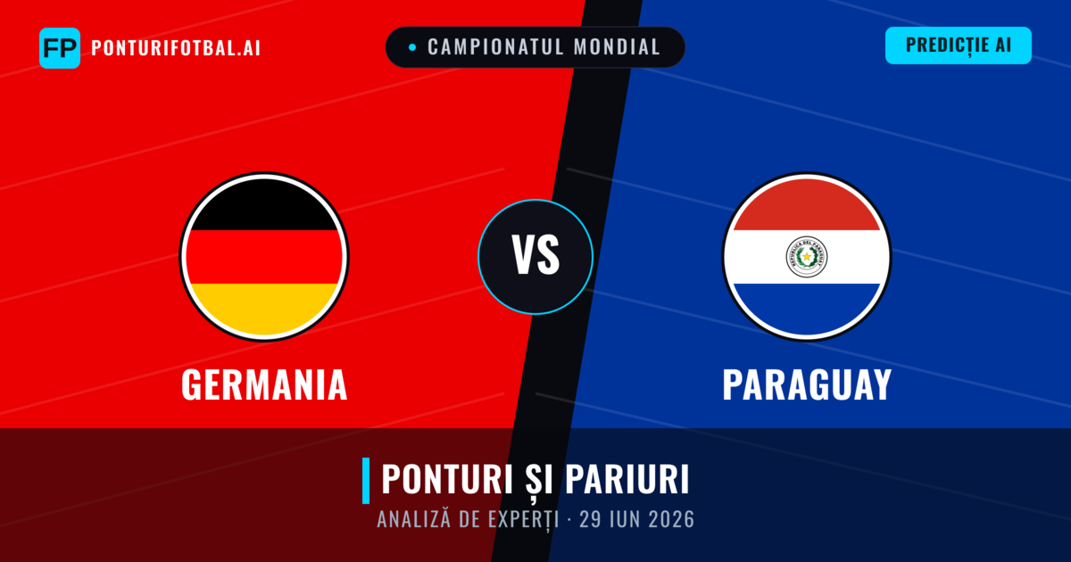 Germania vs Paraguay — pronostic și avancronică meci
