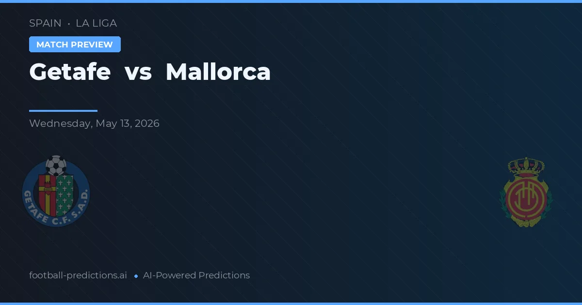 Getafe vs Mallorca — pronostic și avancronică meci