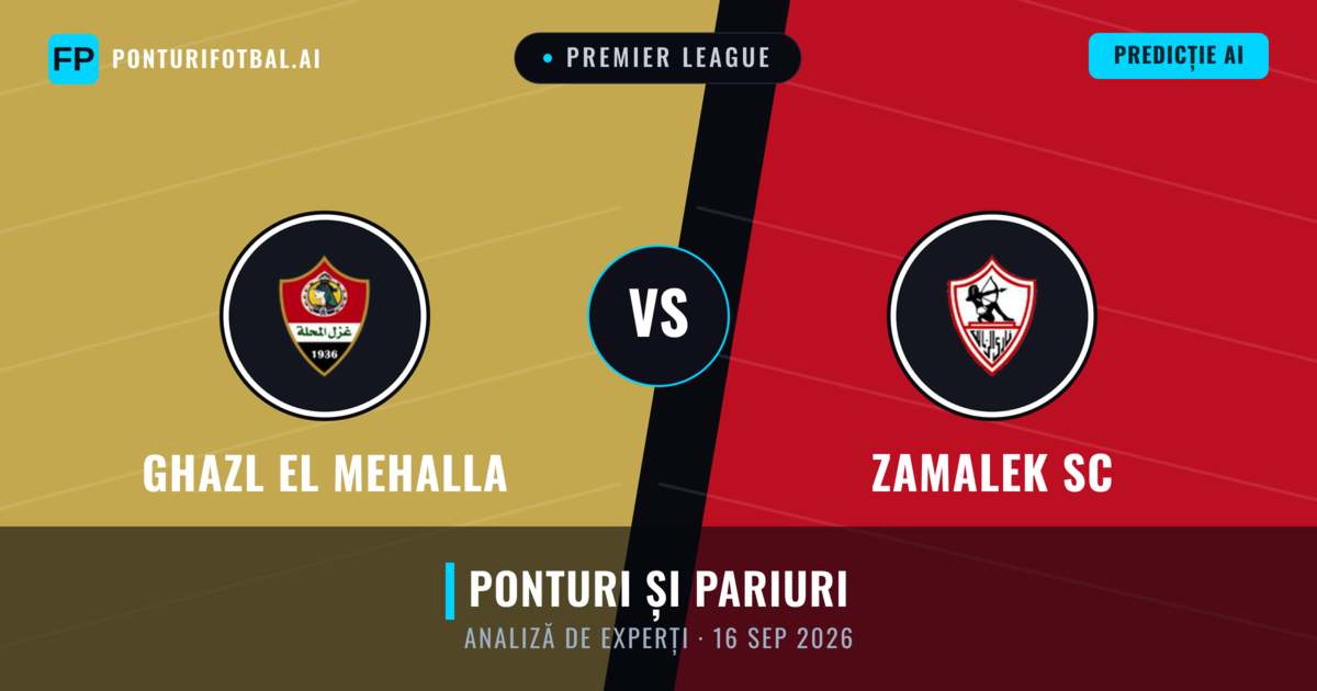 Ghazl El Mehalla vs Zamalek SC — pronostic și avancronică meci