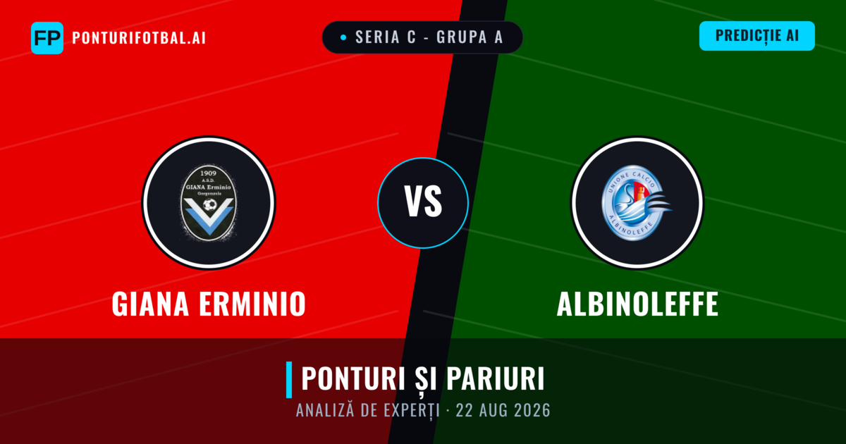 Giana Erminio vs Albinoleffe — pronostic și avancronică meci