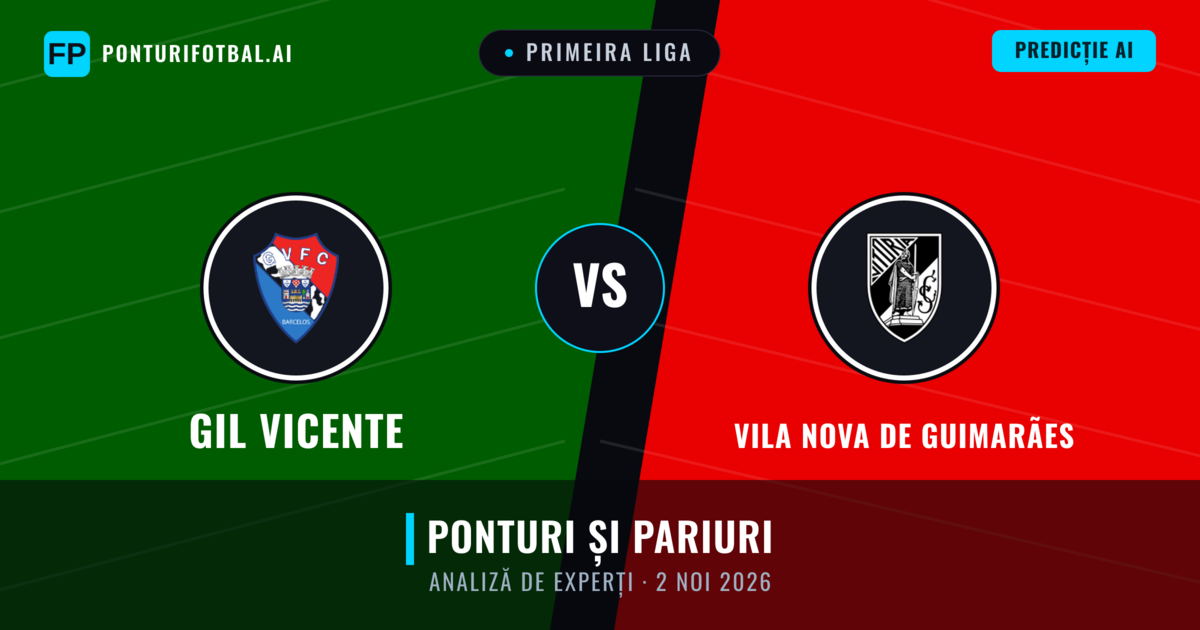 GIL Vicente vs Vila Nova de Guimarães — pronostic și avancronică meci