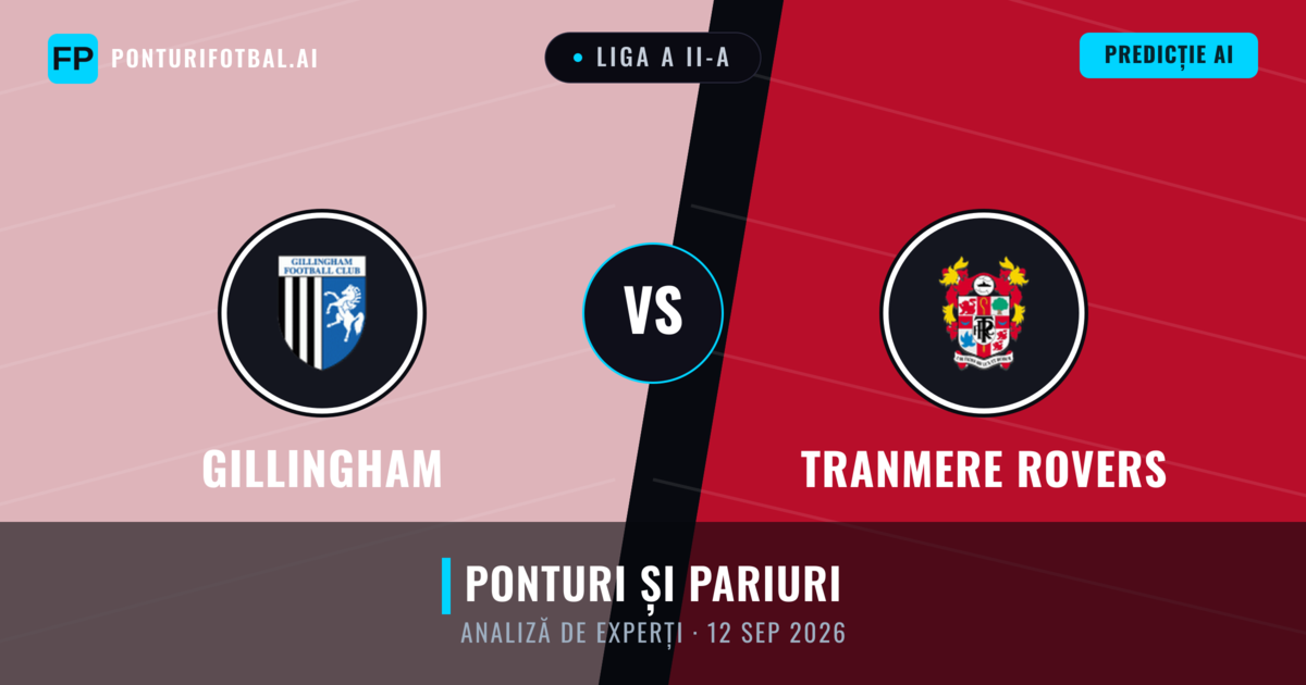 Gillingham vs Tranmere Rovers — pronostic și avancronică meci