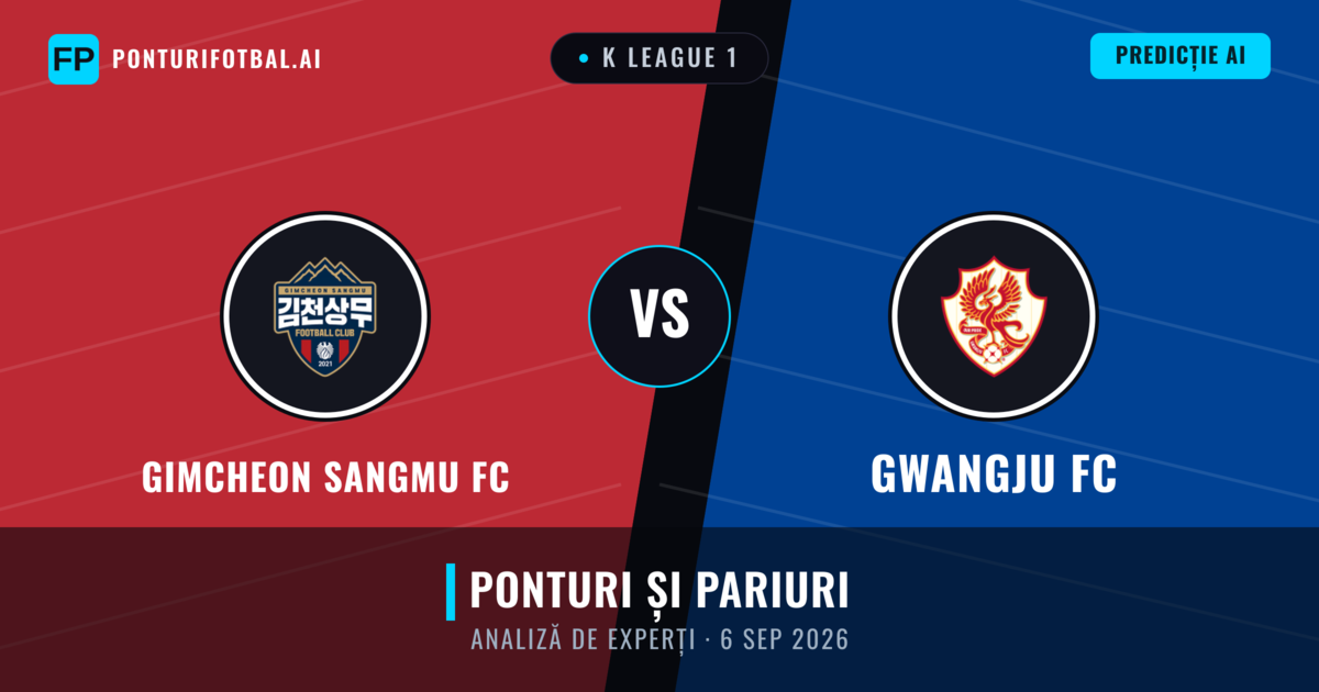 Gimcheon Sangmu FC vs Gwangju FC — pronostic și avancronică meci
