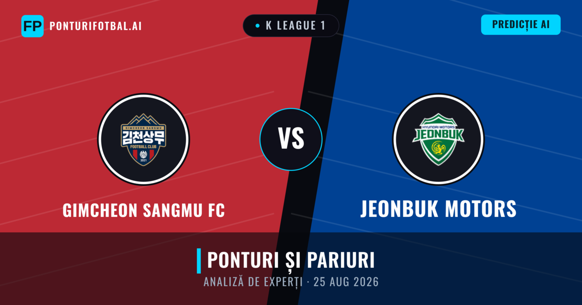 Gimcheon Sangmu FC vs Jeonbuk Motors — pronostic și avancronică meci