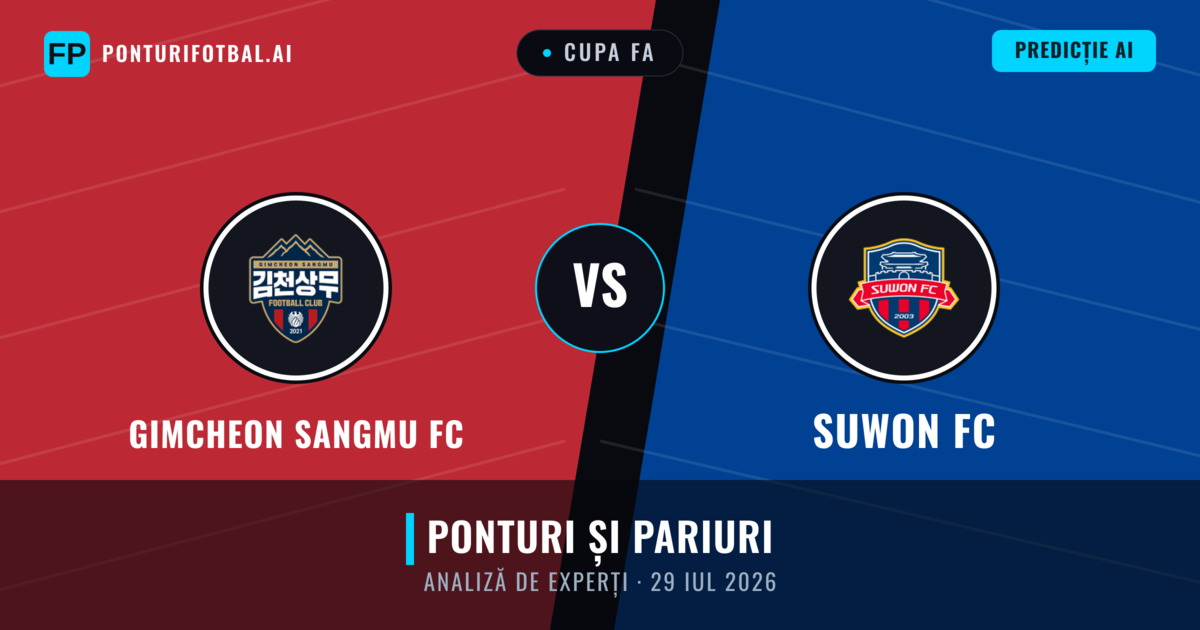 Gimcheon Sangmu FC vs Suwon FC — pronostic și avancronică meci