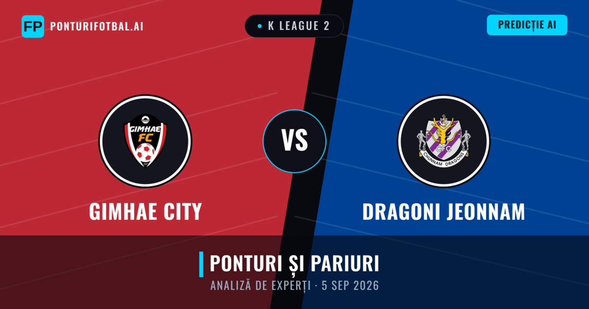 Gimhae City vs Dragoni Jeonnam — pronostic și avancronică meci