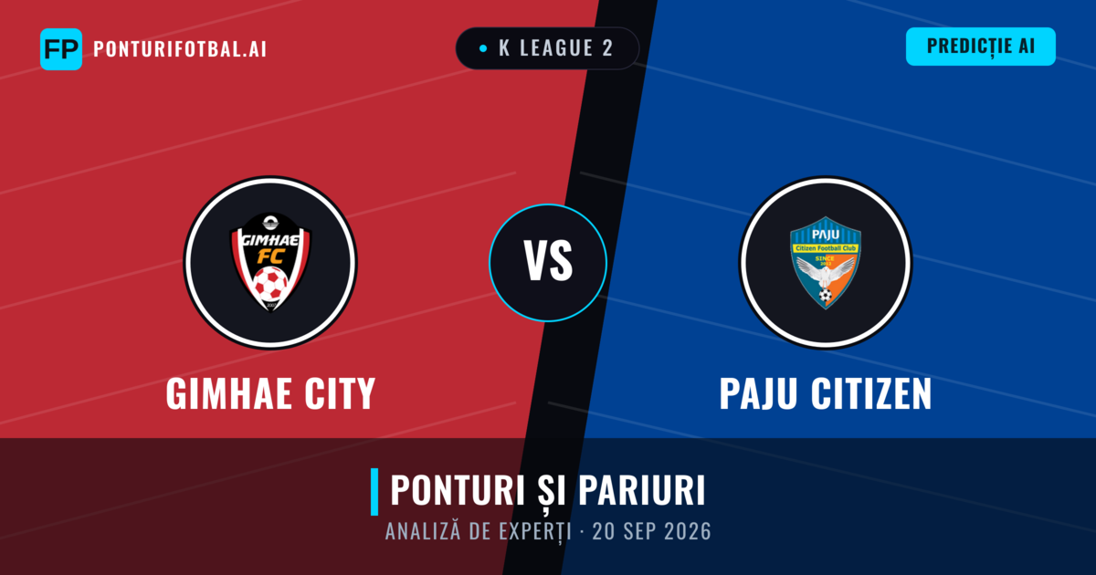 Gimhae City vs Paju Citizen — pronostic și avancronică meci
