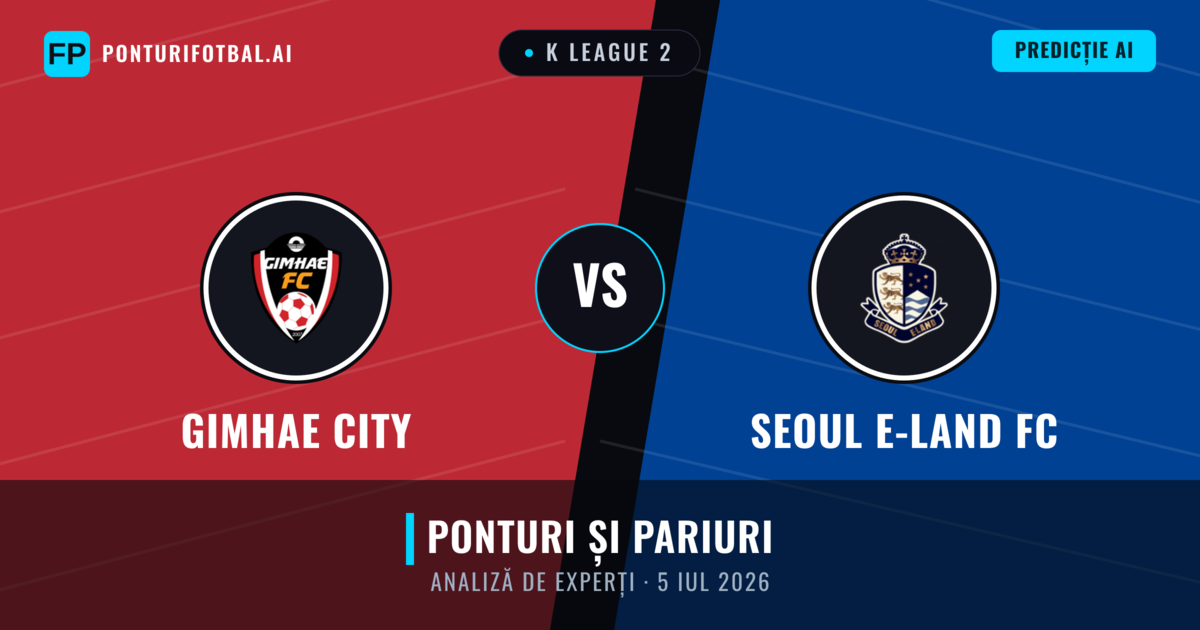 Gimhae City vs Seoul E-Land FC — pronostic și avancronică meci