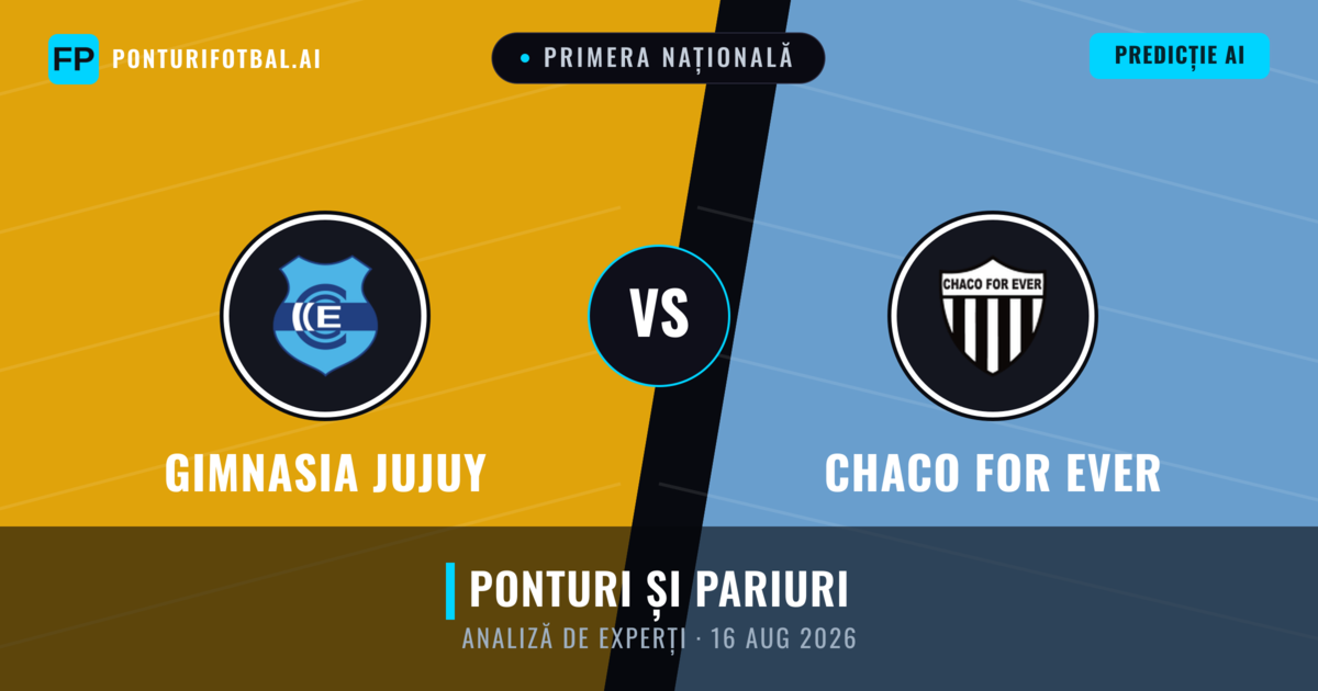 Gimnasia Jujuy vs Chaco For Ever — pronostic și avancronică meci