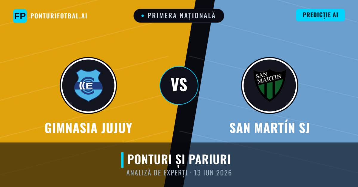 Gimnasia Jujuy vs San Martín SJ — pronostic și avancronică meci