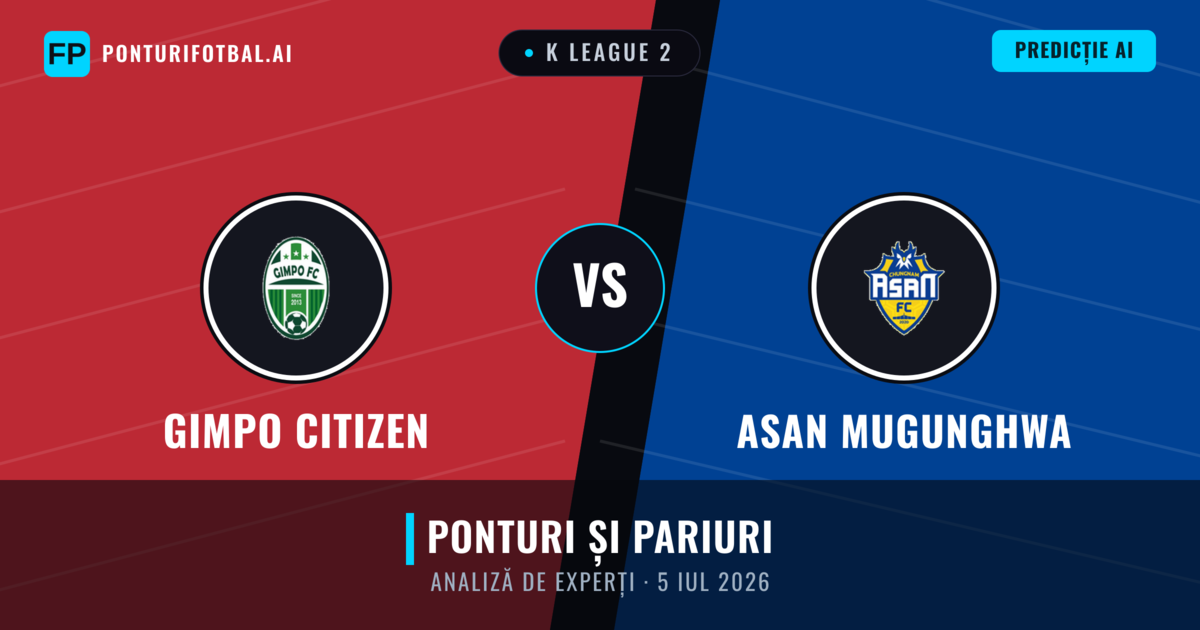 Gimpo Citizen vs Asan Mugunghwa — pronostic și avancronică meci