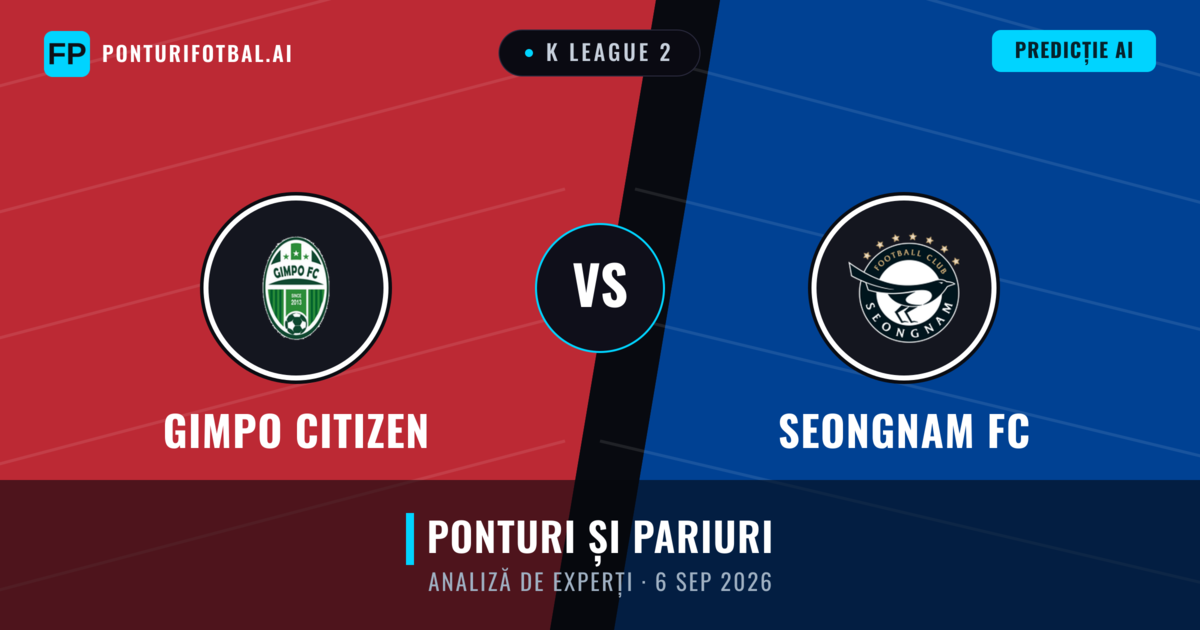 Gimpo Citizen vs Seongnam FC — pronostic și avancronică meci