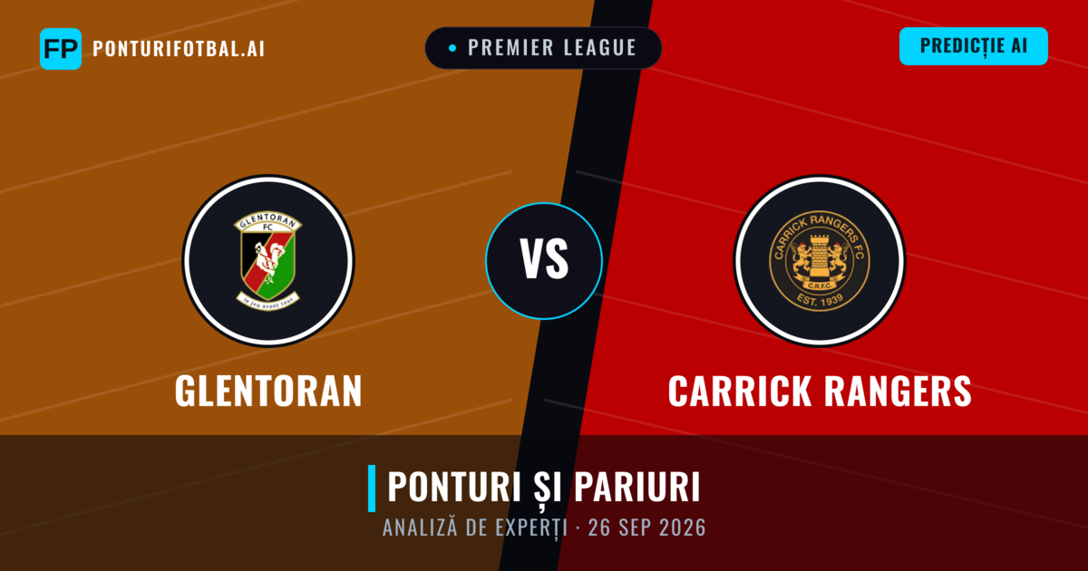 Glentoran vs Carrick Rangers — pronostic și avancronică meci
