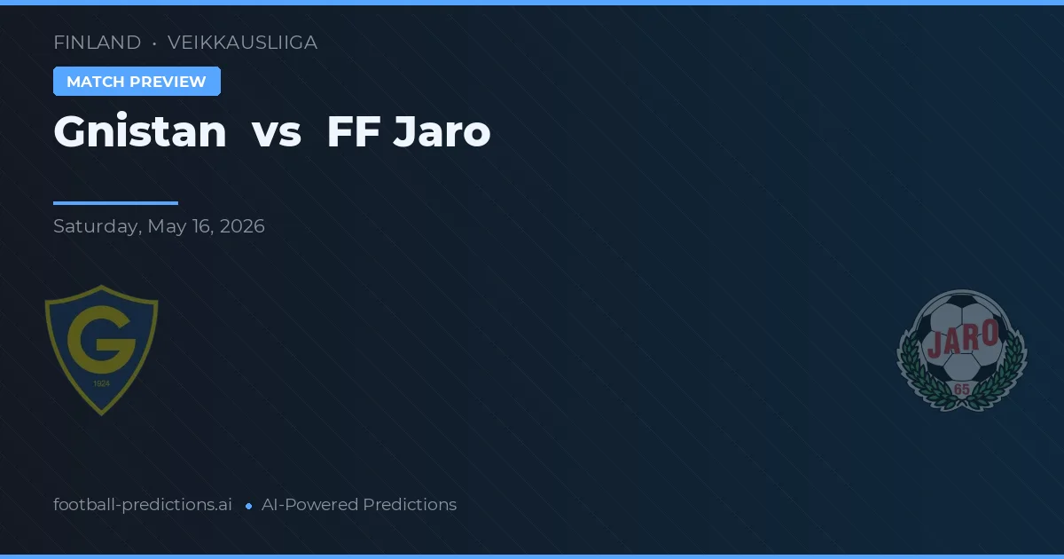Gnistan vs FF Jaro — pronostic și avancronică meci