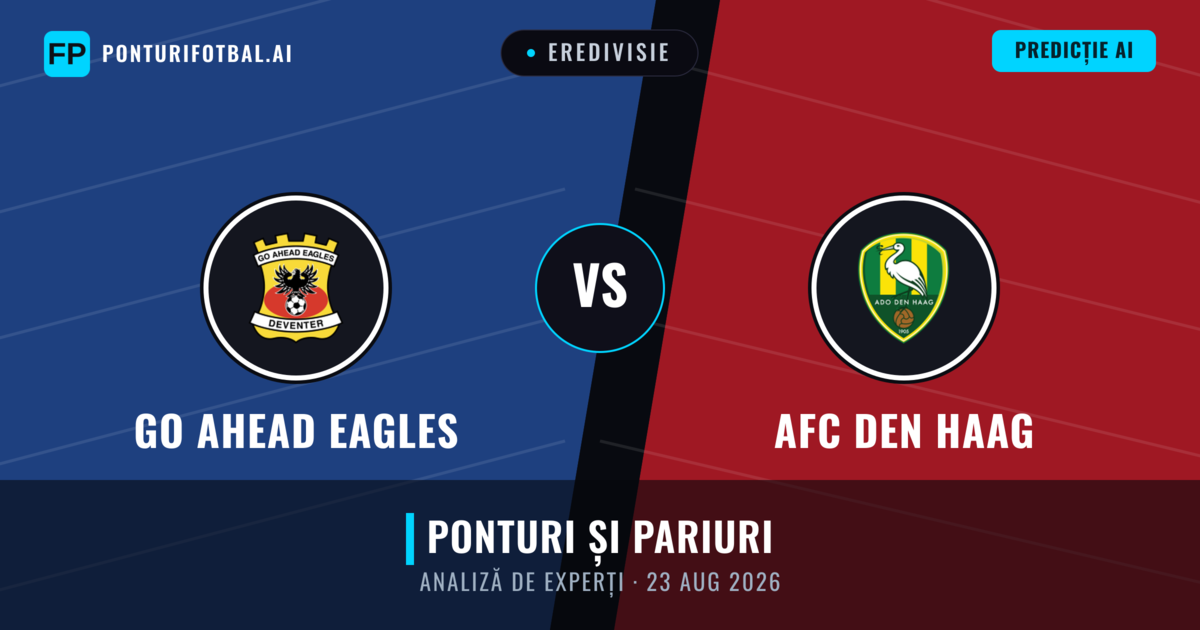GO Ahead Eagles vs AFC Den Haag — pronostic și avancronică meci