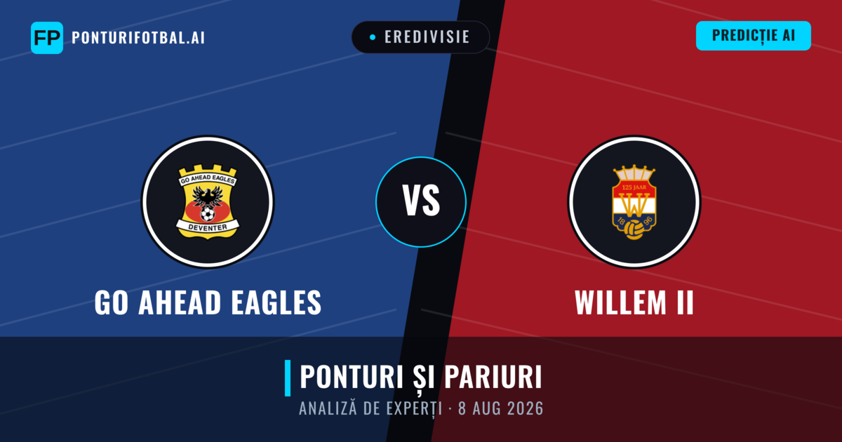 GO Ahead Eagles vs Willem II — pronostic și avancronică meci