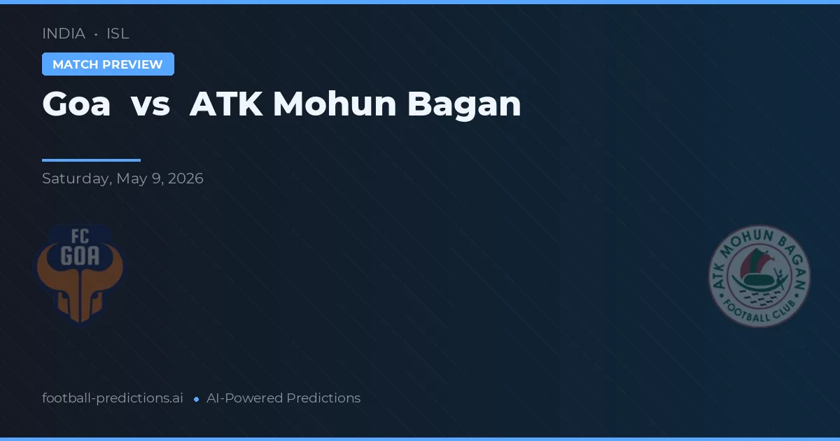 Goa vs ATK Mohun Bagan — pronostic și avancronică meci