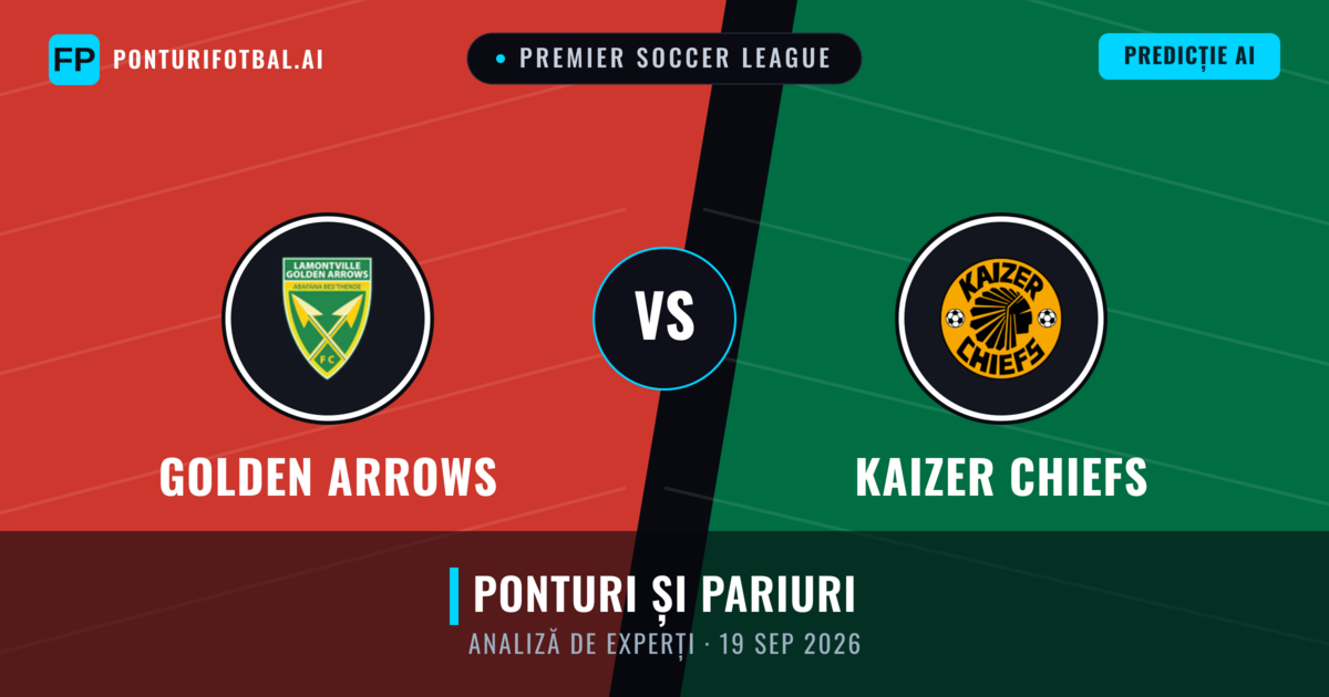 Golden Arrows vs Kaizer Chiefs — pronostic și avancronică meci