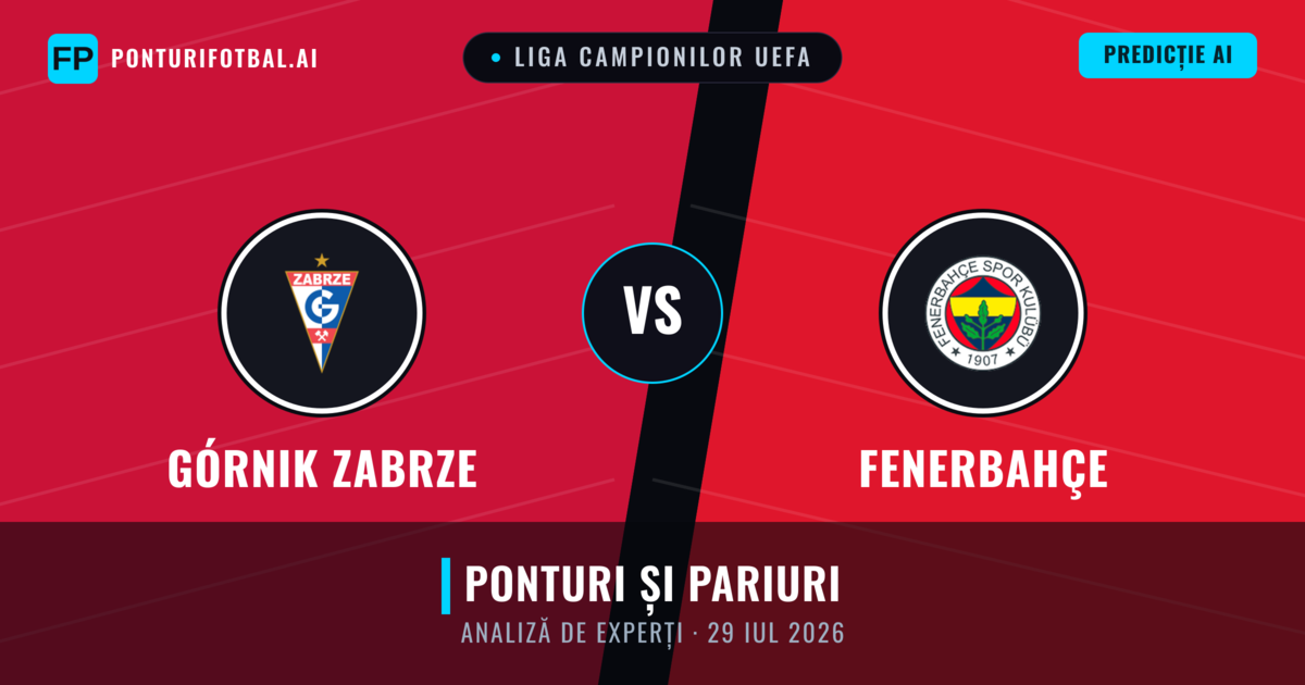 Górnik Zabrze vs Fenerbahçe — pronostic și avancronică meci
