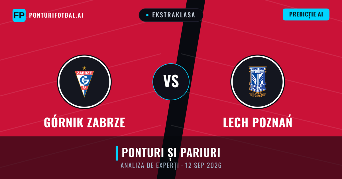 Górnik Zabrze vs Lech Poznań — pronostic și avancronică meci