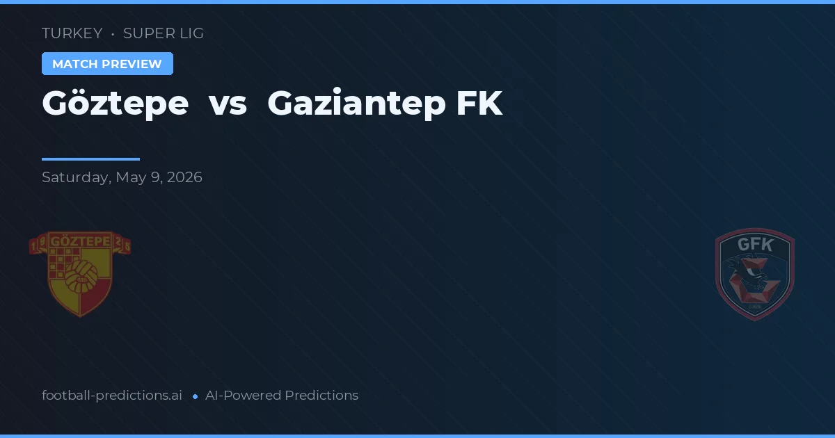 Göztepe vs Gaziantep FK — pronostic și avancronică meci
