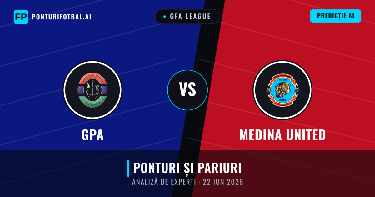 GPA vs Medina United — pronostic și avancronică meci